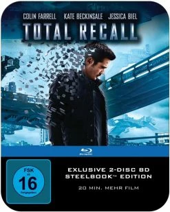 Nouveau 🧨 Total Recall (2012) (Director's Cut, Steelbook, 2 Blu-rays) ✨