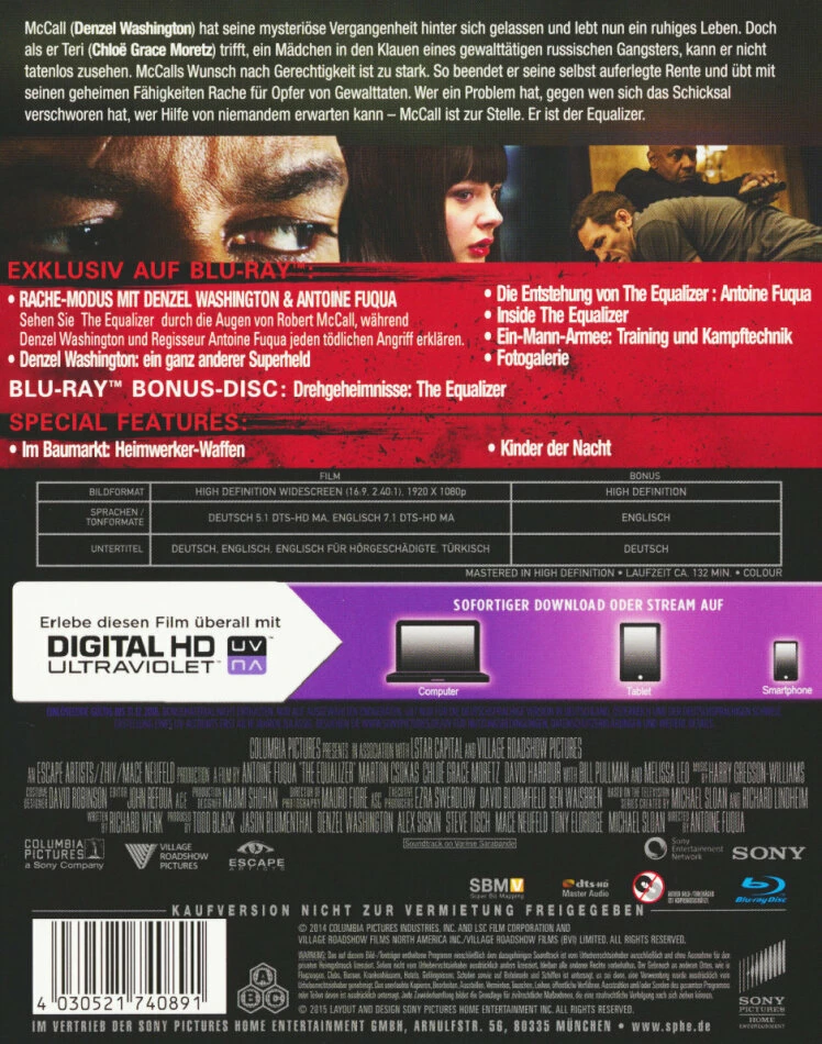 Vente flash 💯 The Equalizer (2014) (2 Blu-rays) ✨ 2 Vente flash 💯 The Equalizer (2014) (2 Blu-rays) ✨ – Image 2