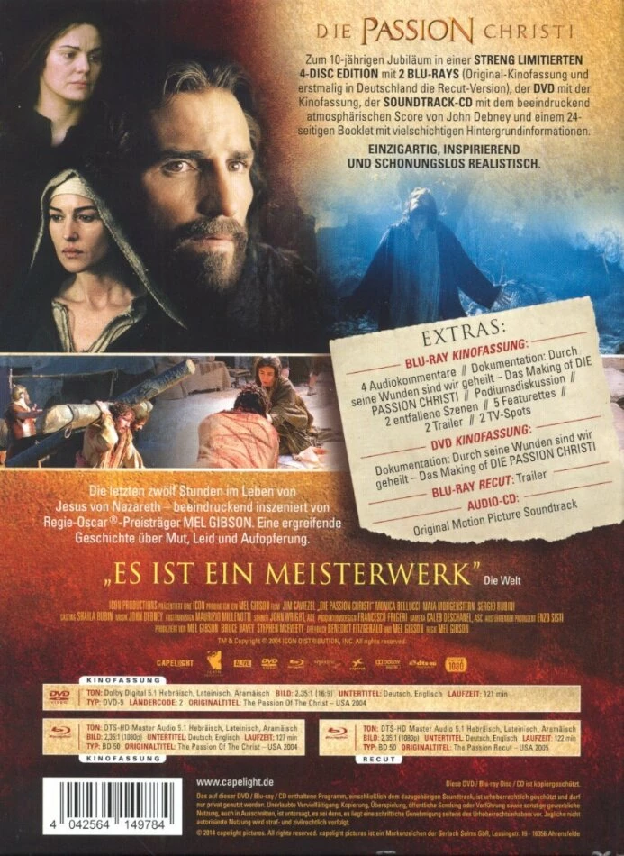 Acheter đ„ Die Passion Christi (2004) (Limited Edition, Mediabook, 2 Blu-rays + DVD + CD) â 2 Acheter đ„ Die Passion Christi (2004) (Limited Edition, Mediabook, 2 Blu-rays + DVD + CD) â â Image 2