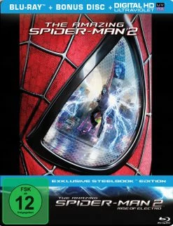 Promo 👍 The Amazing Spider-Man 2 - Rise Of Electro (2014) (Steelbook, 2 Blu-rays) 😍