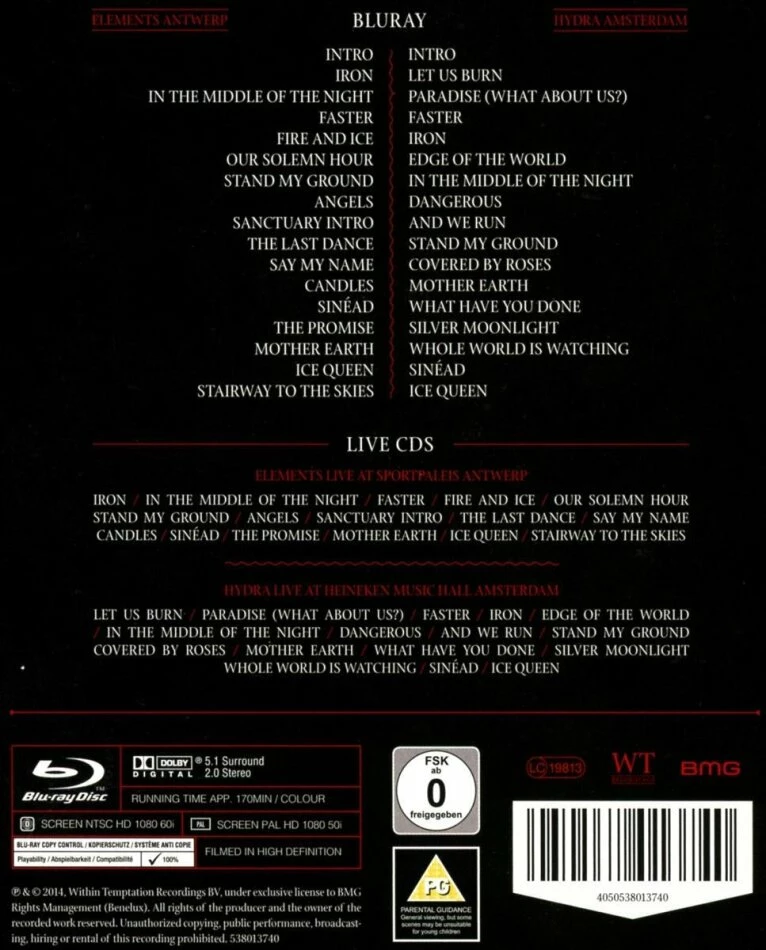 Bon marché 🔔 Let Us Burn - Elements & Hydra Live In Concert (Blu-ray + 2 CDs) Von Within Temptation 🤩 2 Bon marché 🔔 Let Us Burn - Elements & Hydra Live In Concert (Blu-ray + 2 CDs) Von Within Temptation 🤩 – Image 2